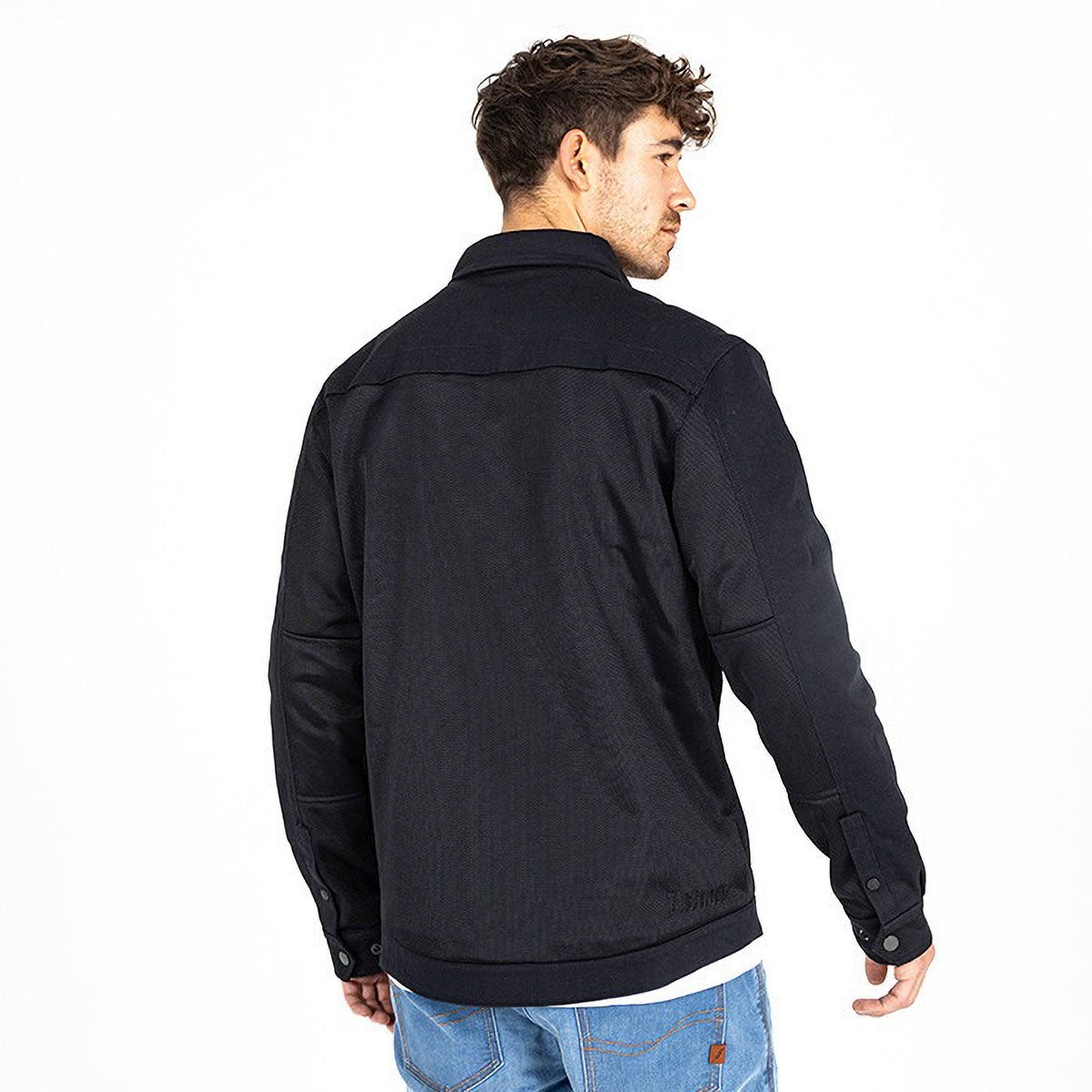 John Doe｜エアロ メッシュ モトシャツ｜アウター｜ブラック｜モデル着用