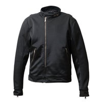 56design｜シグネチャー メッシュ ライダース｜アウター｜ブラック