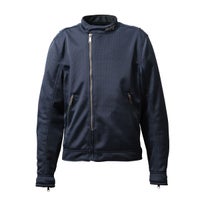 56design｜シグネチャー メッシュ ライダース｜アウター｜ダークネイビー
