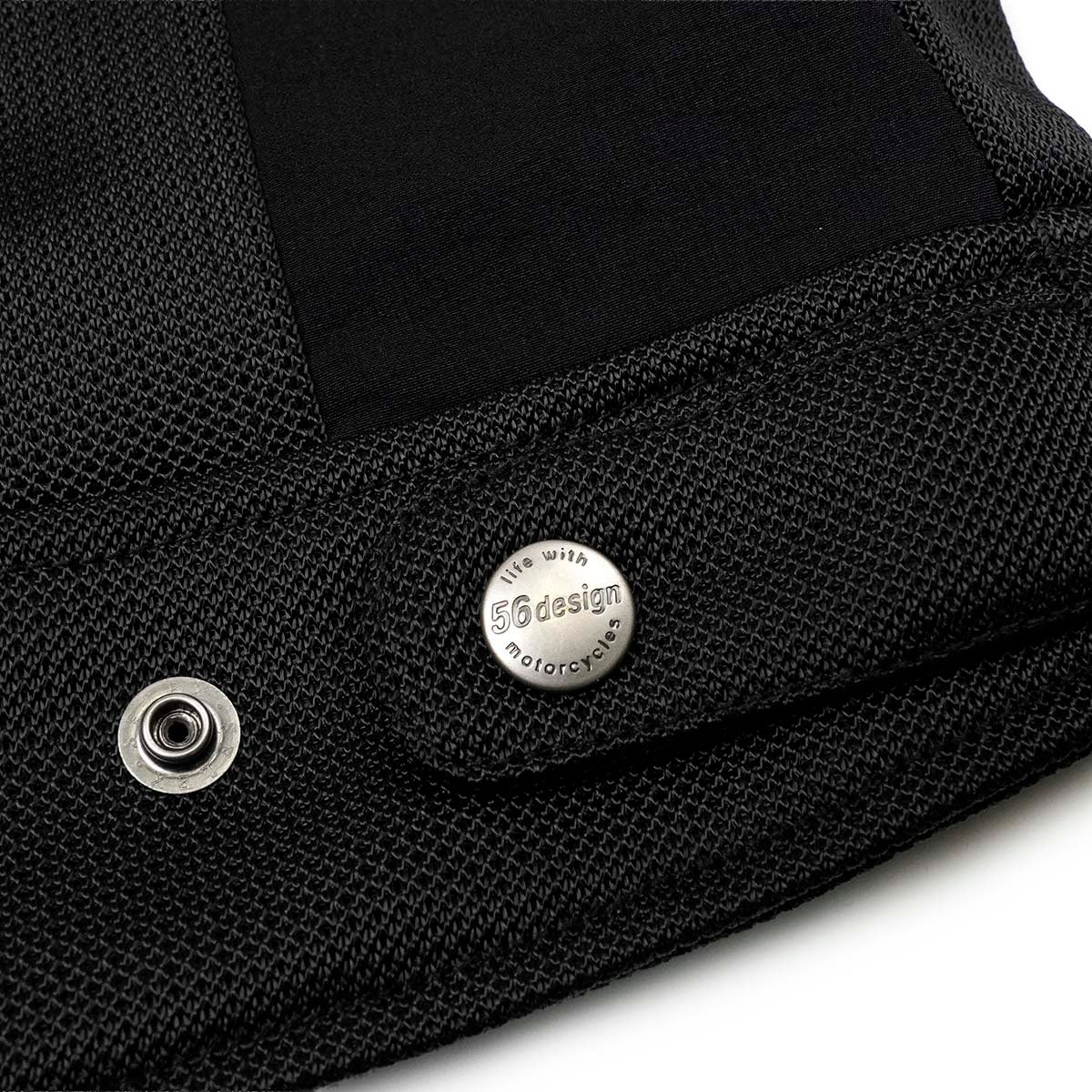 56design｜シグネチャー メッシュ ライダース｜アウター｜ブラック