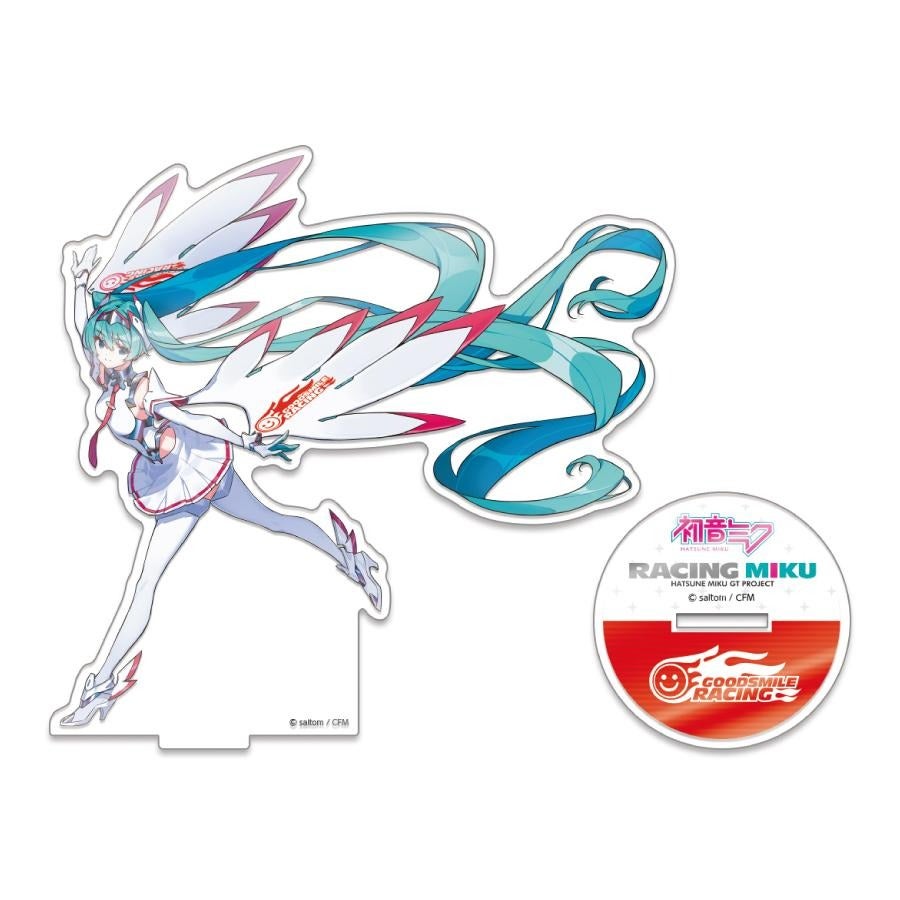 GOODSMILE RACING｜アクリルスタンド レーシングミク SPA 2025応援Ver.｜雑貨｜キービジュアルサイド