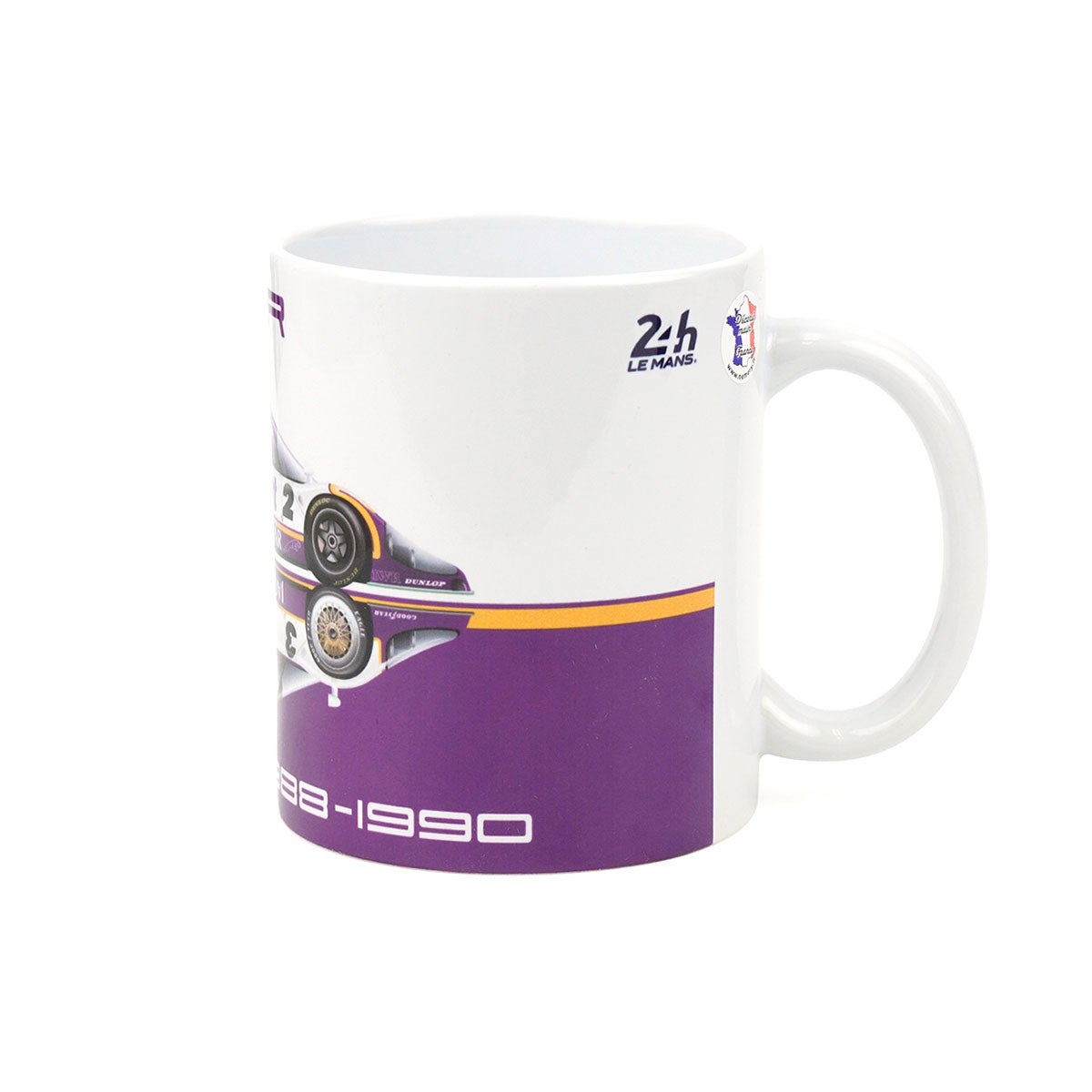 Le Mans 24h｜ル・マン 24H 1988-1990 Jaguar Silkut XJR マグカップ｜雑貨｜ホワイト×ブルー