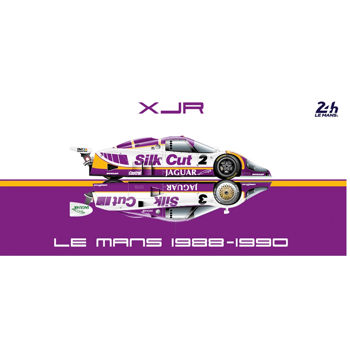 Le Mans 24h｜ル・マン 24H 1988-1990 Jaguar Silkut XJR マグカップ｜雑貨
