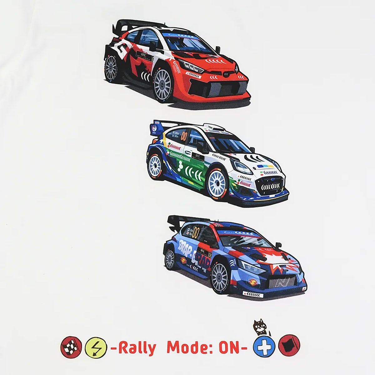 WRC｜WRC グラフィックロンT｜ングスリーブ｜ホワイト