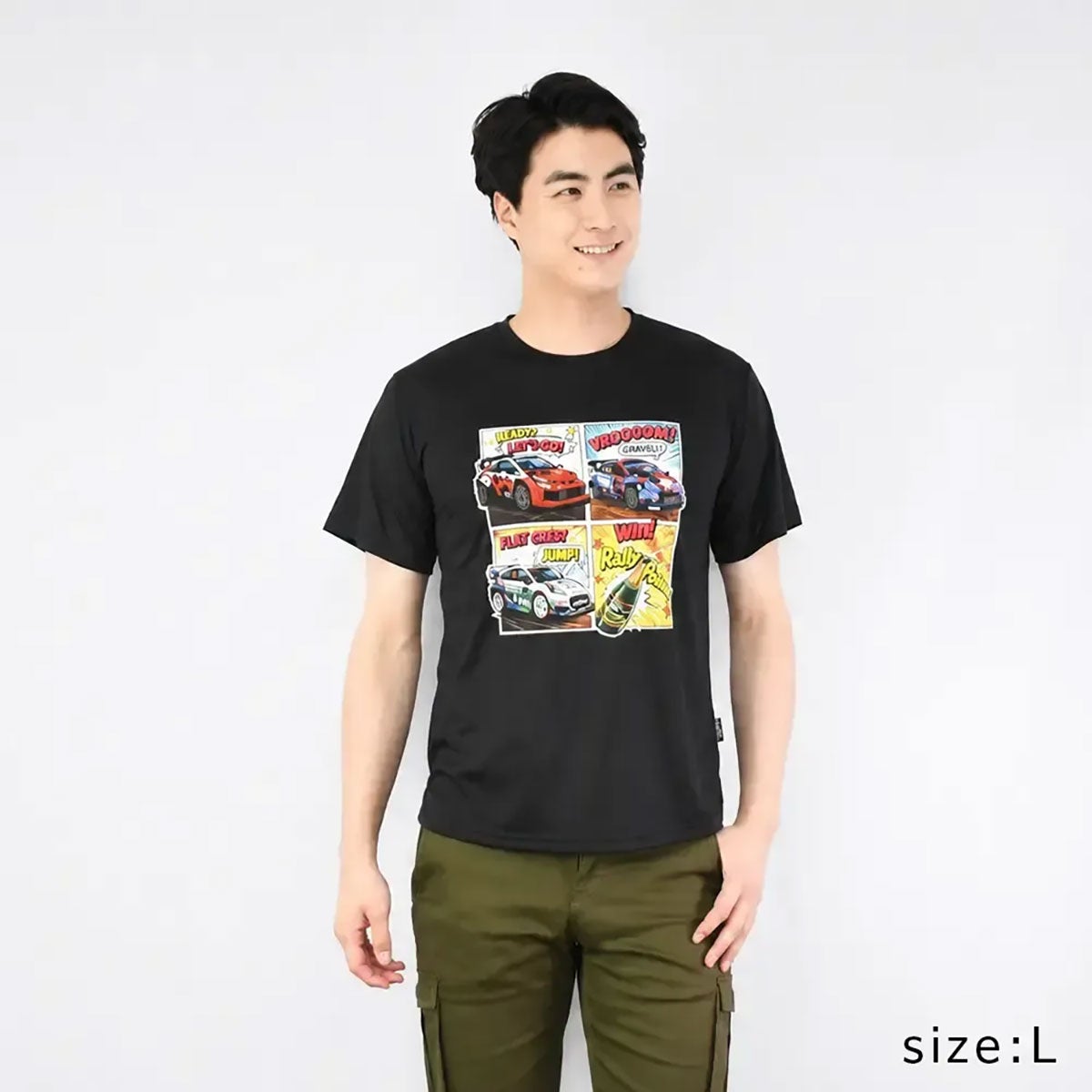 WRC｜WRC クールタッチT｜Tシャツ｜ブラック｜モデル着用