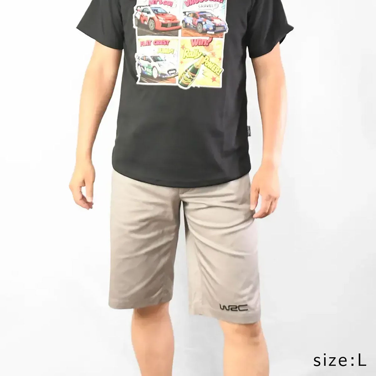 WRC｜WRC ハーフパンツ｜パンツ｜ベージュ｜モデル着用