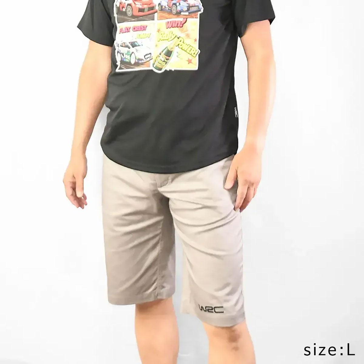 WRC｜WRC ハーフパンツ｜パンツ｜ベージュ｜モデル着用
