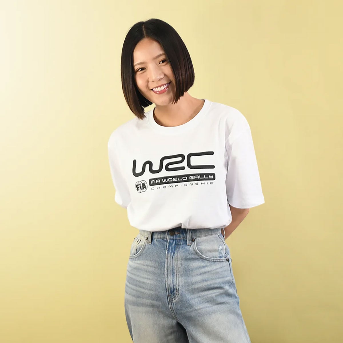 WRC｜WRC  ホワイトTシャツ｜Tシャツ｜ホワイト｜モデル着用