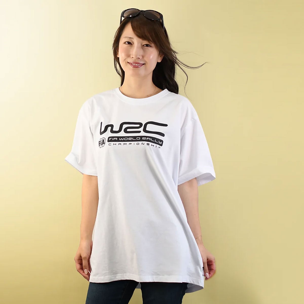 WRC｜WRC  ホワイトTシャツ｜Tシャツ｜ホワイト｜モデル着用