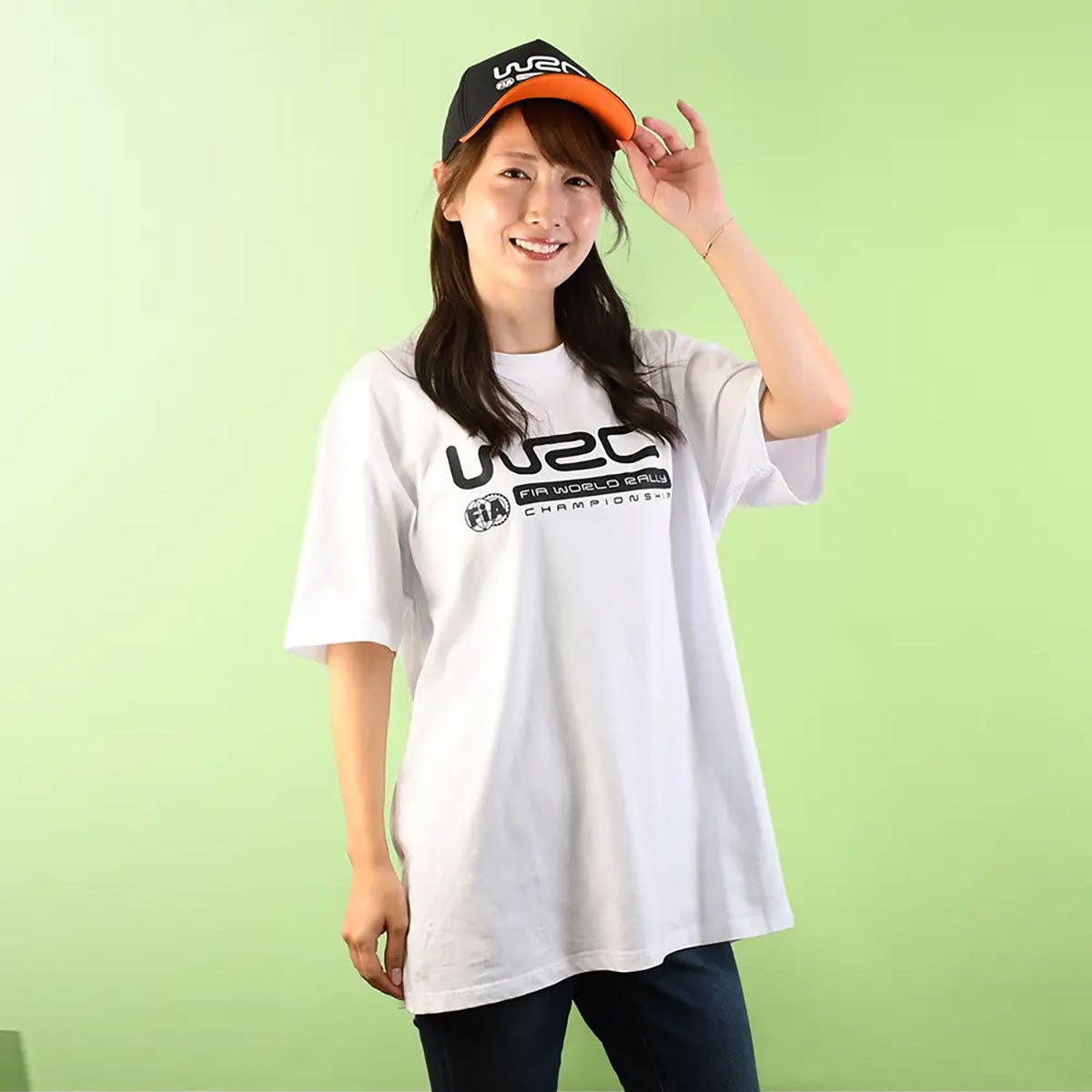 WRC｜WRC  ホワイトTシャツ｜Tシャツ｜ホワイト｜モデル着用