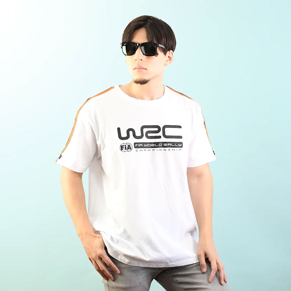 WRC｜WRC プレミアムTシャツ｜Tシャツ｜ホワイト｜モデル着用
