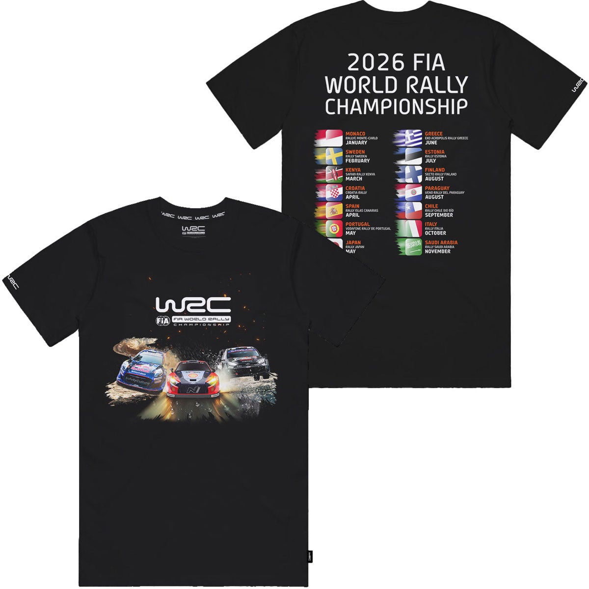 WRC｜WRC グラフィックカレンダーTシャツ｜Tシャツ