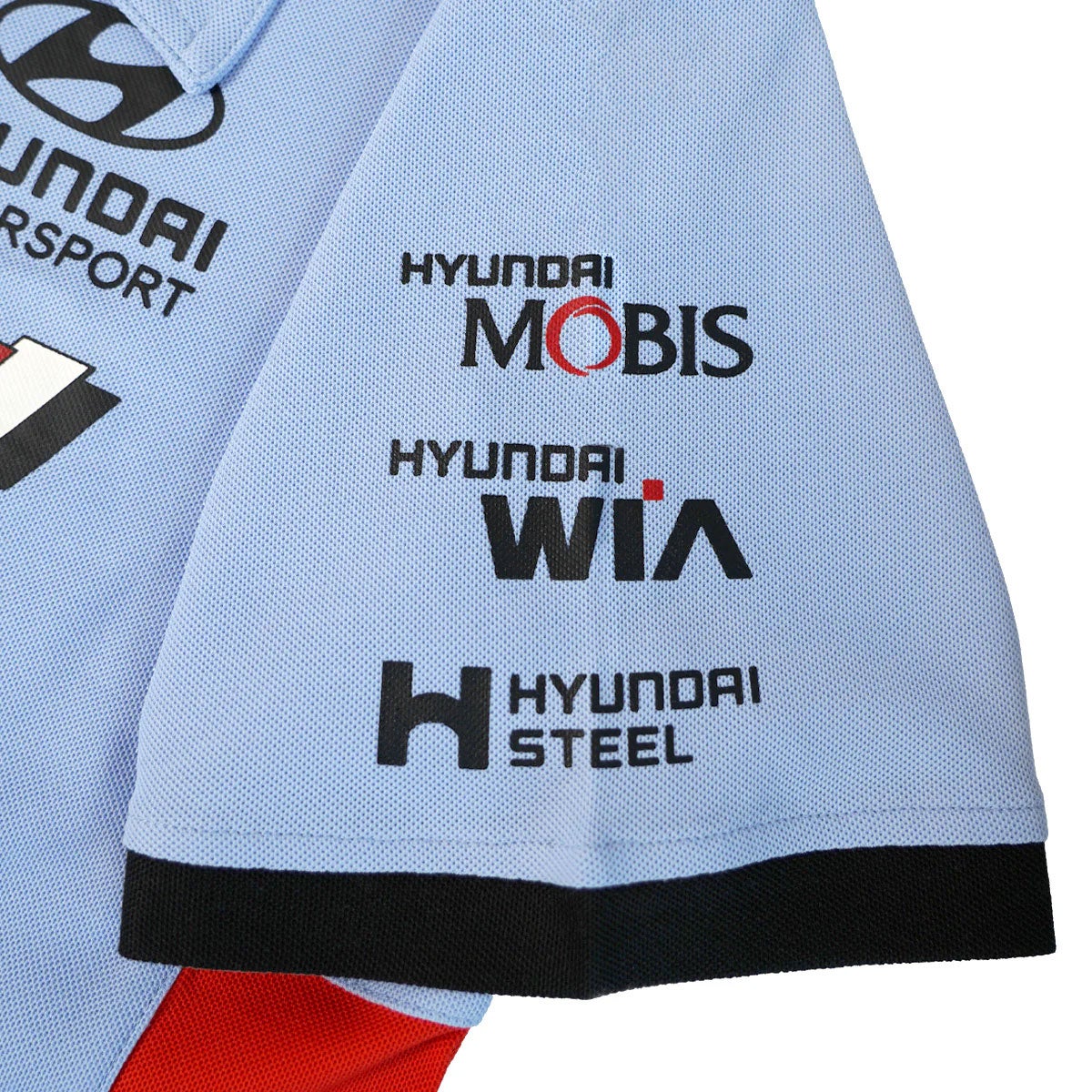 WRC｜ヒョンデ 2026 メンズ レプリカ ポロシャツ｜ポロシャツ｜サックス