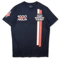 Mille Miglia｜クラシックレジェンド Tシャツ｜ウェア｜ブルー｜モデル着用