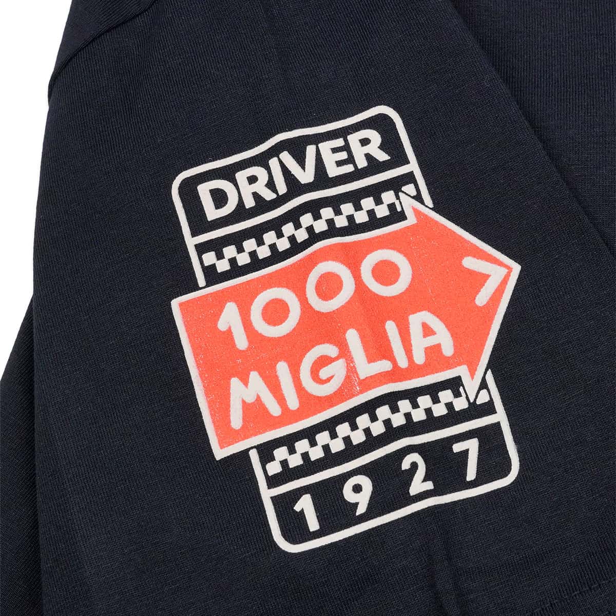 Mille Miglia｜クラシックレジェンド Tシャツ｜ウェア｜ブルー｜モデル着用