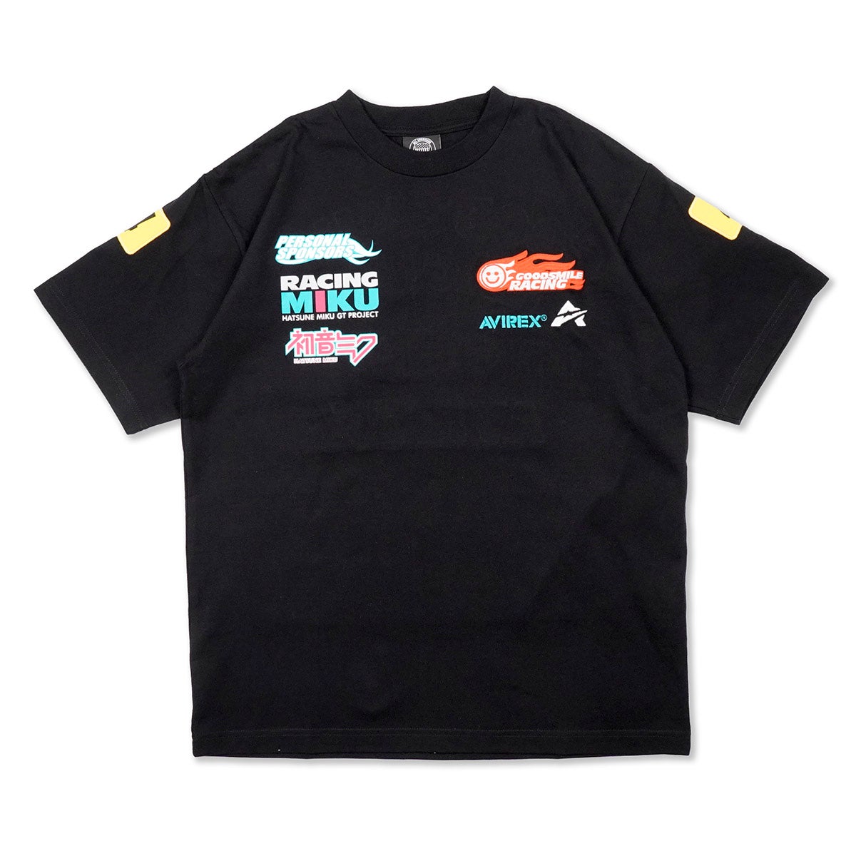 GOODSMILE RACING｜2026 GSR×AVIREX チームウェア レプリカ TEE｜Tシャツ｜ブラック