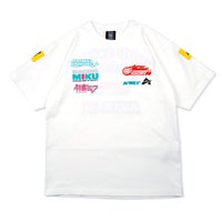 GOODSMILE RACING｜2026 GSR×AVIREX チームウェア レプリカ TEE｜Tシャツ｜ホワイト