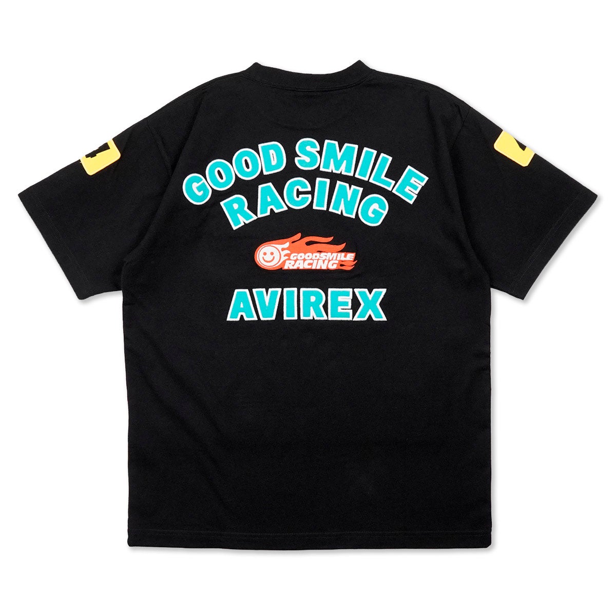 GOODSMILE RACING｜2026 GSR×AVIREX チームウェア レプリカ TEE｜Tシャツ｜ブラック