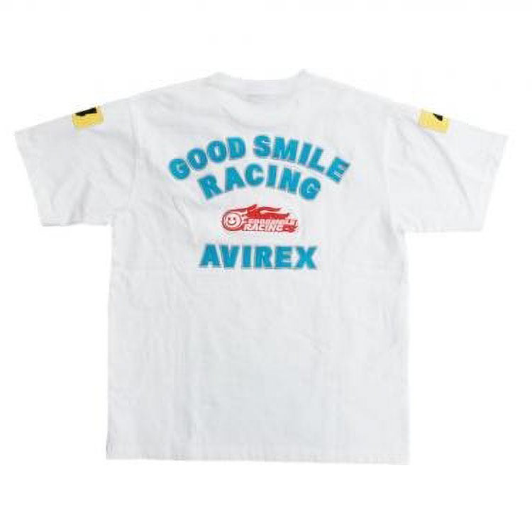 GOODSMILE RACING｜2026 GSR×AVIREX チームウェア レプリカ TEE｜Tシャツ｜ホワイト
