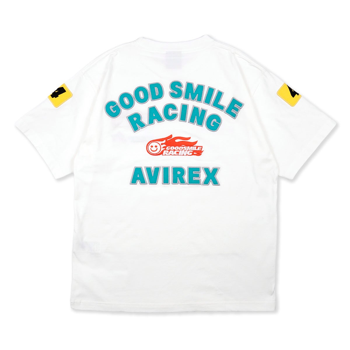 GOODSMILE RACING｜2026 GSR×AVIREX チームウェア レプリカ TEE｜Tシャツ｜ホワイト