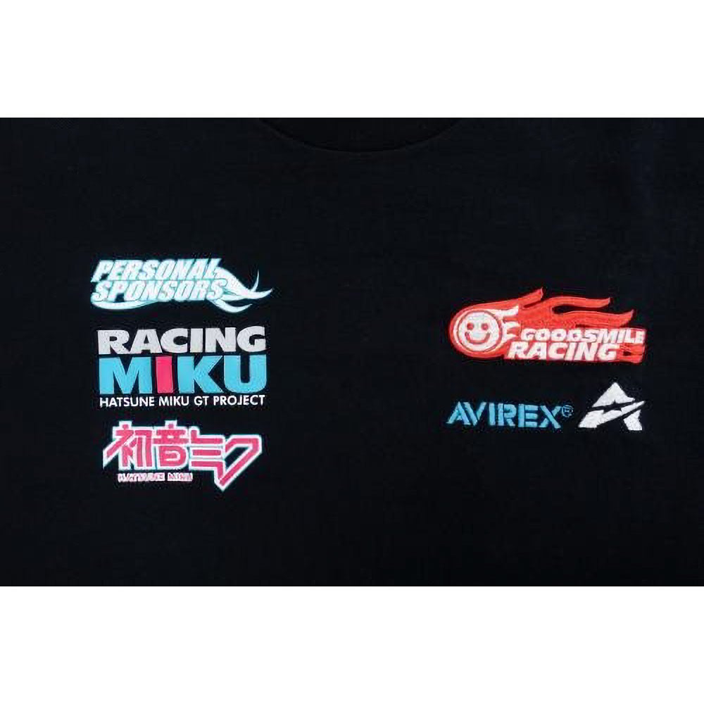 GOODSMILE RACING｜2026 GSR×AVIREX チームウェア レプリカ TEE｜Tシャツ｜ブラック