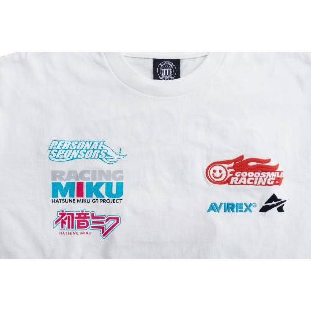 GOODSMILE RACING｜2026 GSR×AVIREX チームウェア レプリカ TEE｜Tシャツ｜ホワイト