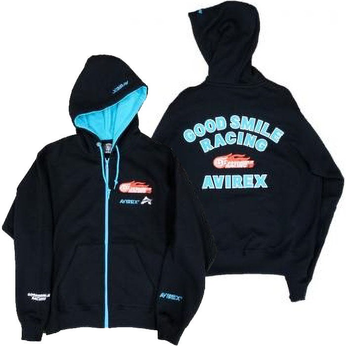 GOODSMILE RACING｜2026 GSR×AVIREX チームウェア SWEAT ZIP HOODIE｜Tフーディ
