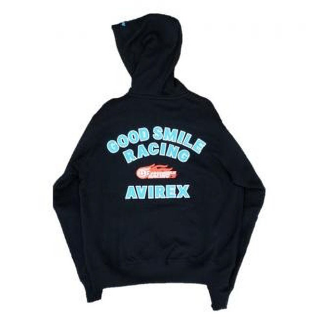 GOODSMILE RACING｜2026 GSR×AVIREX チームウェア SWEAT ZIP HOODIE｜Tフーディ｜ブラック