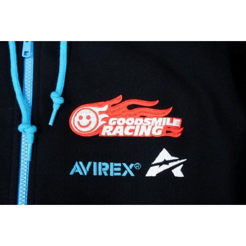 GOODSMILE RACING｜2026 GSR×AVIREX チームウェア SWEAT ZIP HOODIE｜Tフーディ｜ブラック