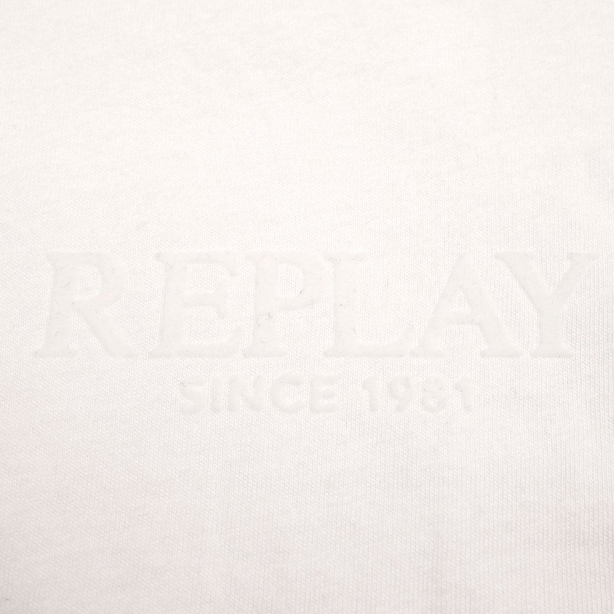REPLAY｜レギュラーフィット ロゴ Tシャ｜Tシャツ｜ナチュラルホワイト