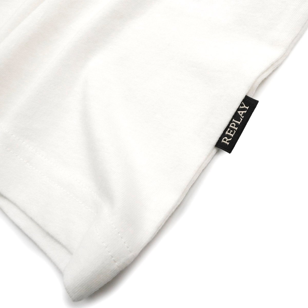 REPLAY｜レギュラーフィット ロゴ Tシャ｜Tシャツ｜ナチュラルホワイト