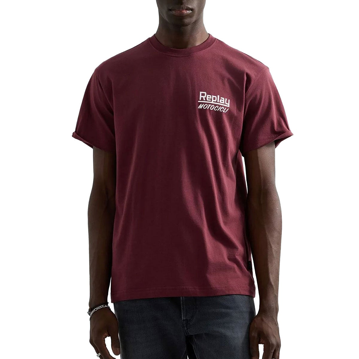 REPLAY｜レギュラーフィット モトチークリ Tシャツ｜Tシャツ