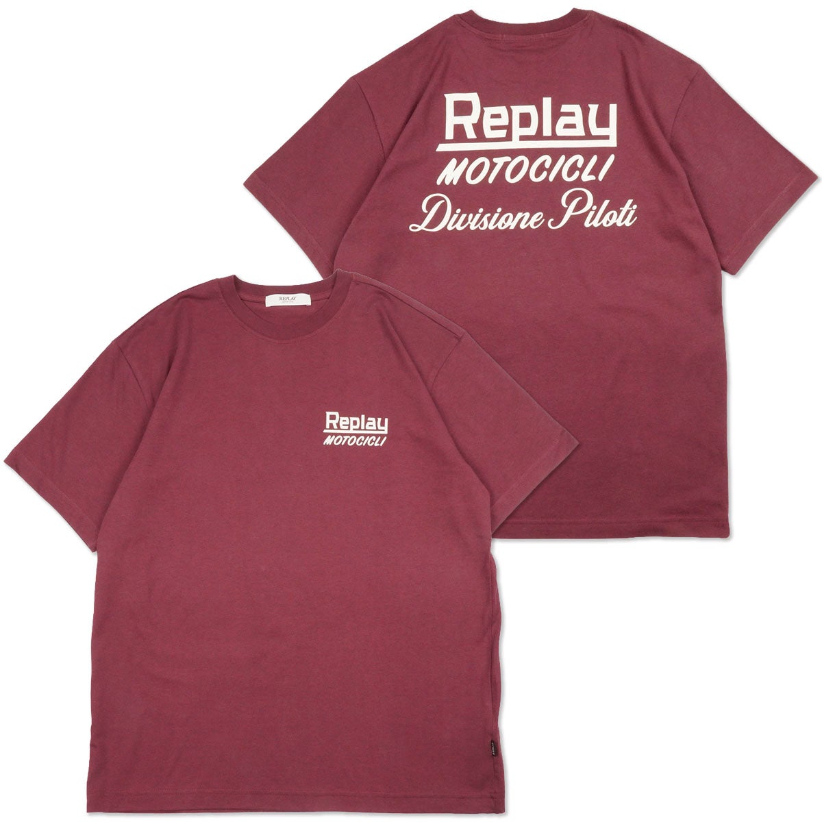 REPLAY｜レギュラーフィット モトチークリ Tシャツ｜Tシャツ