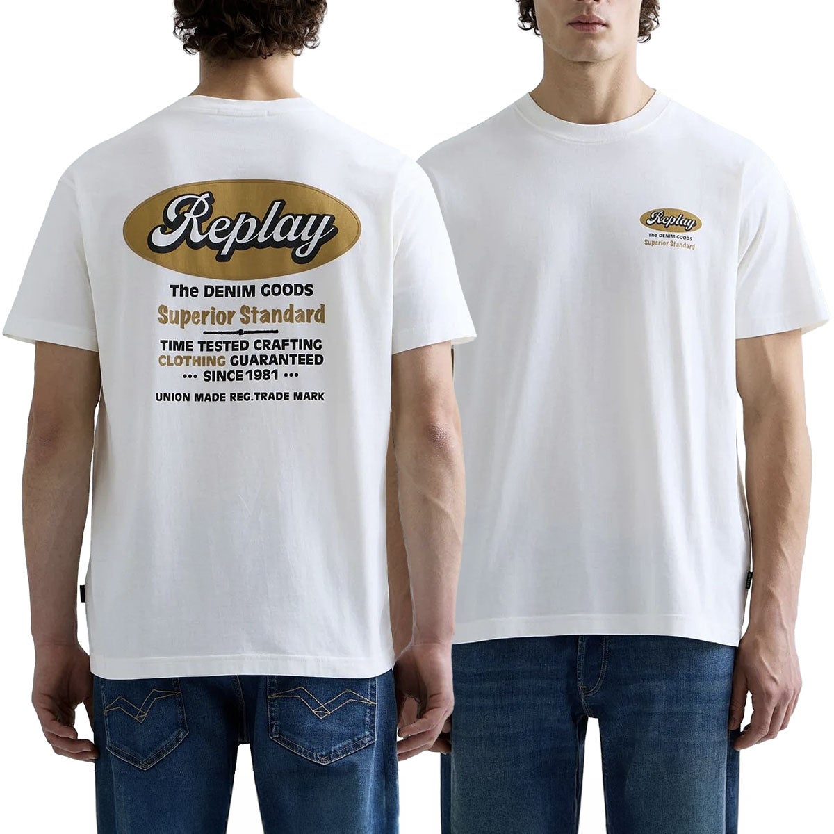 REPLAY｜レギュラーフィット トレードマーク Tシャツ｜Tシャツ