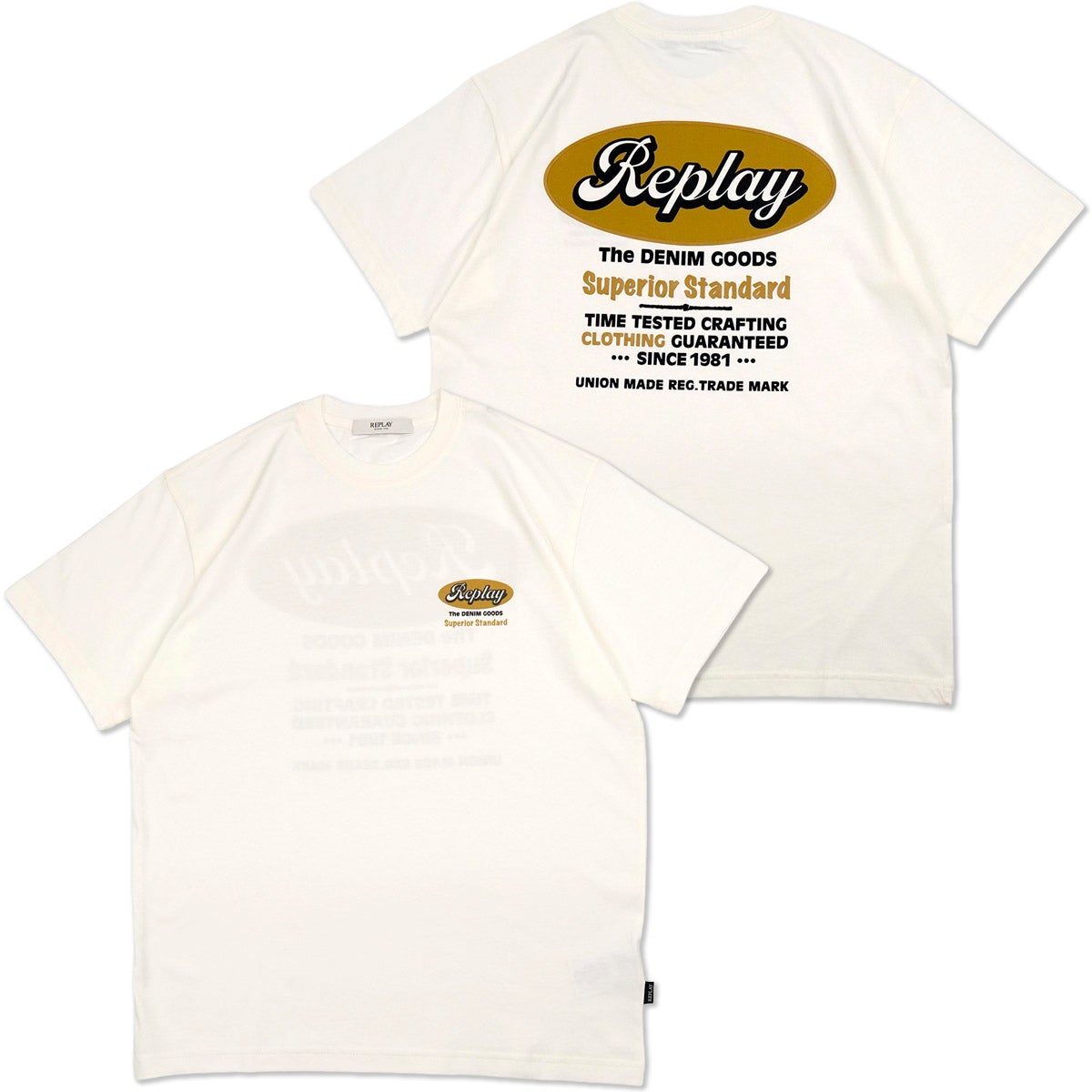 REPLAY｜レギュラーフィット トレードマーク Tシャツ｜Tシャツ