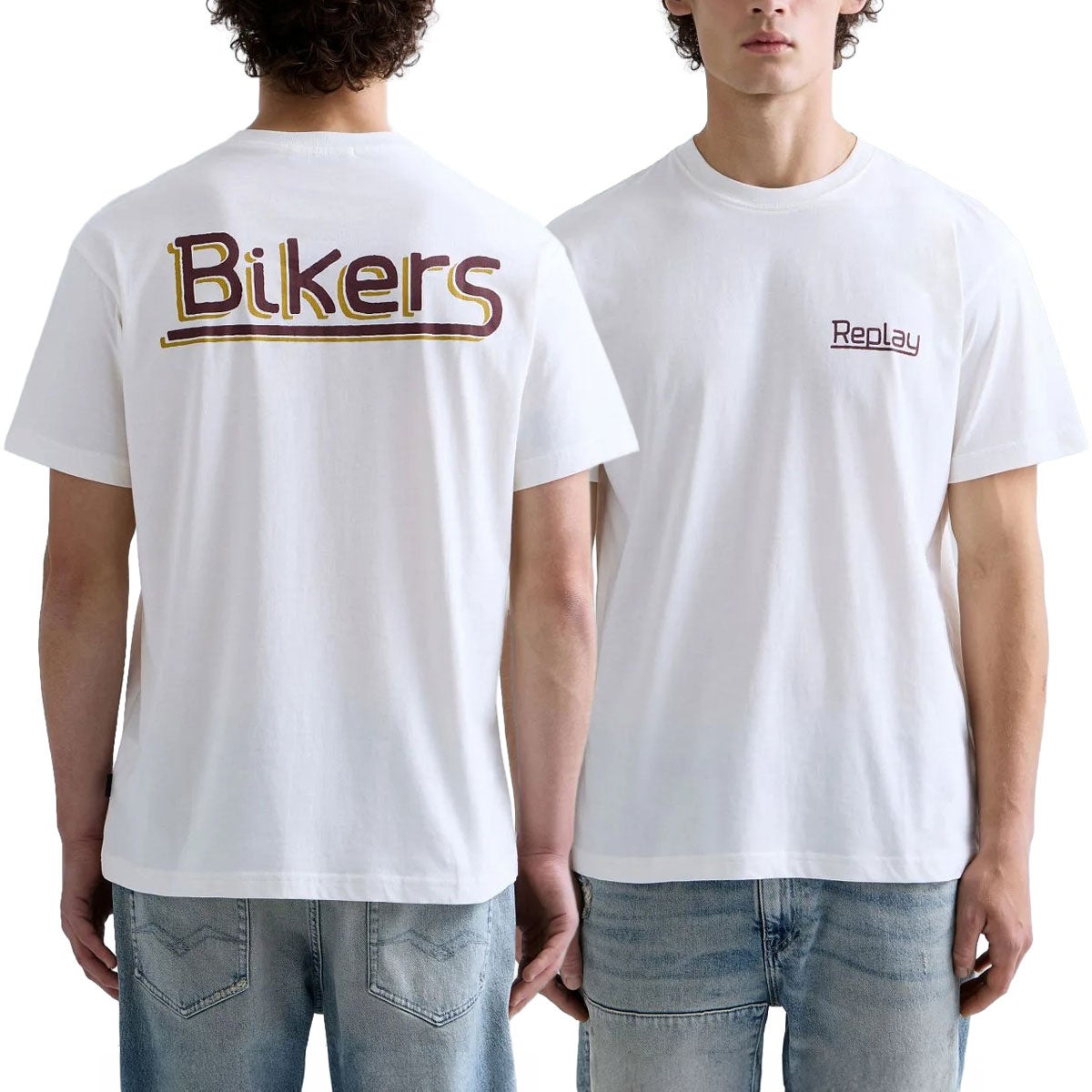 REPLAY｜レギュラーフィット バイカーズ Tシャツ｜Tシャツ