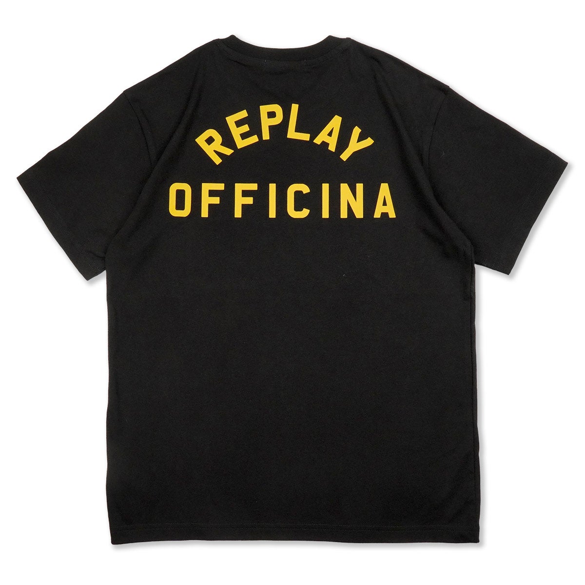 REPLAY｜レギュラーフィット オフィチーナ Tシャツ｜Tシャツ｜ブラック