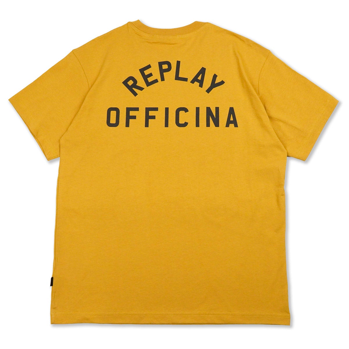 REPLAY｜レギュラーフィット オフィチーナ Tシャツ｜Tシャツ｜マスタード