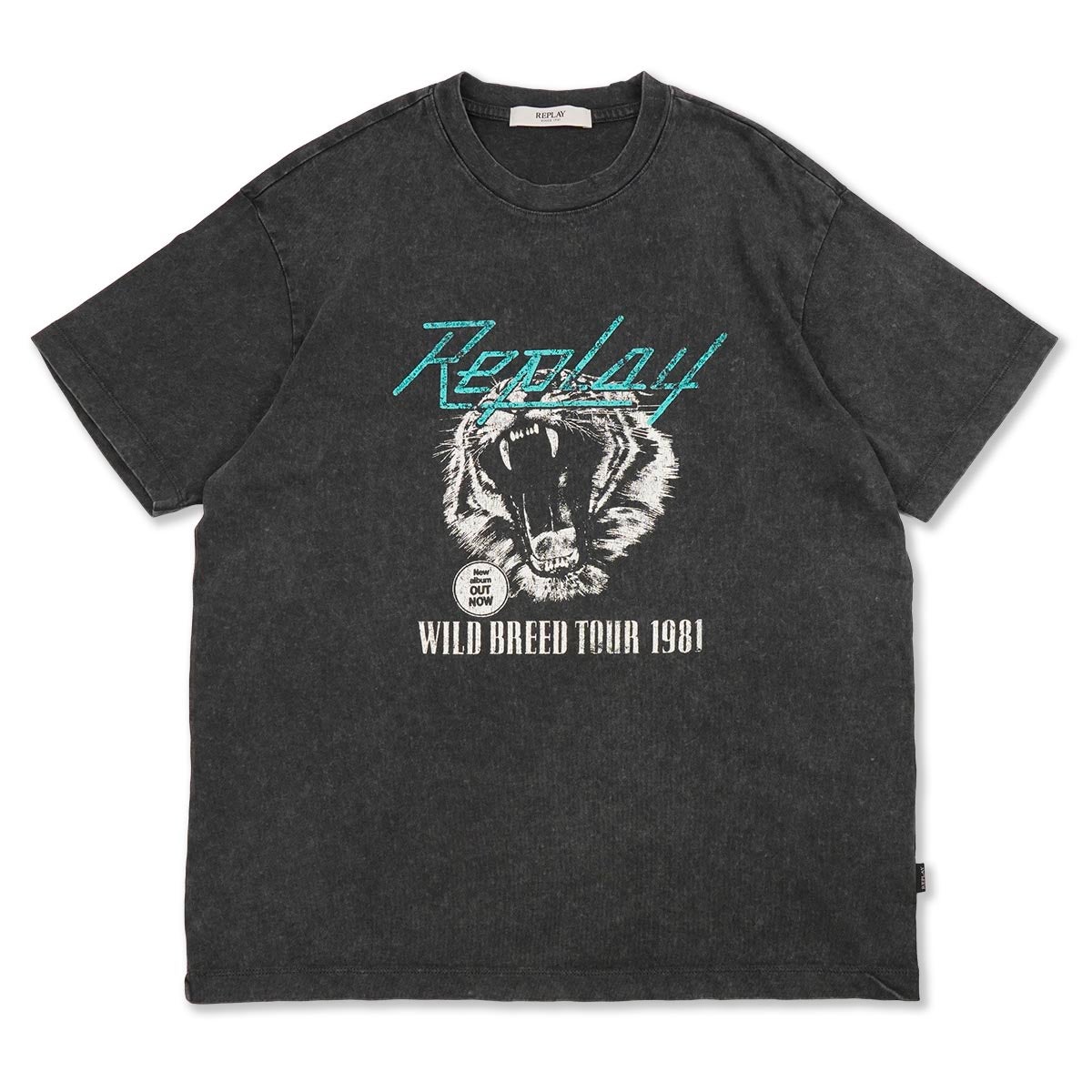 REPLAY｜レギュラーフィット ワイルド ブリード ツアー1981 Tシャツ｜Tシャツ