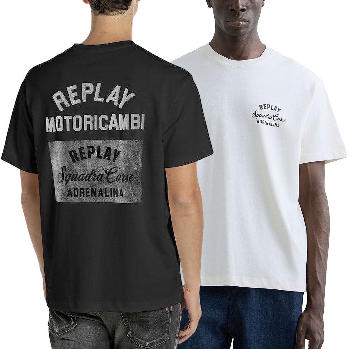 REPLAY｜レギュラーフィット モトリカビ Tシャツ｜Tシャツ