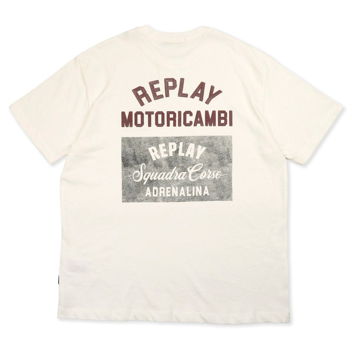REPLAY｜レギュラーフィット モトリカビ Tシャツ｜Tシャツ｜ガーデニア