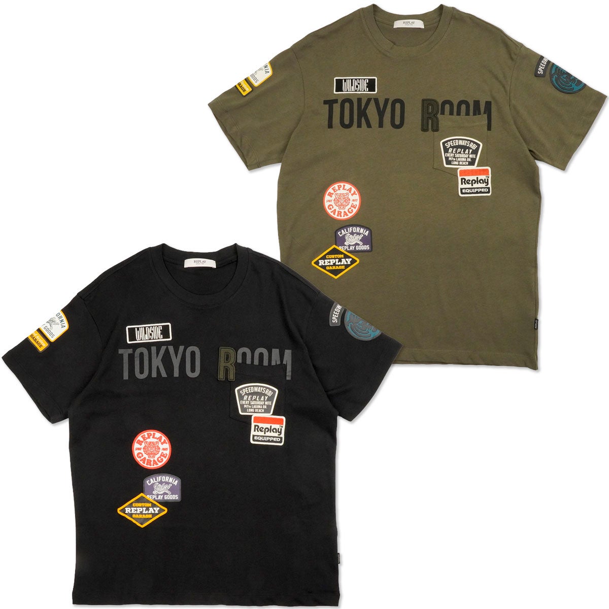 REPLAY｜レギュラーフィット トウキョウ ルーム Tシャツ｜Tシャツ
