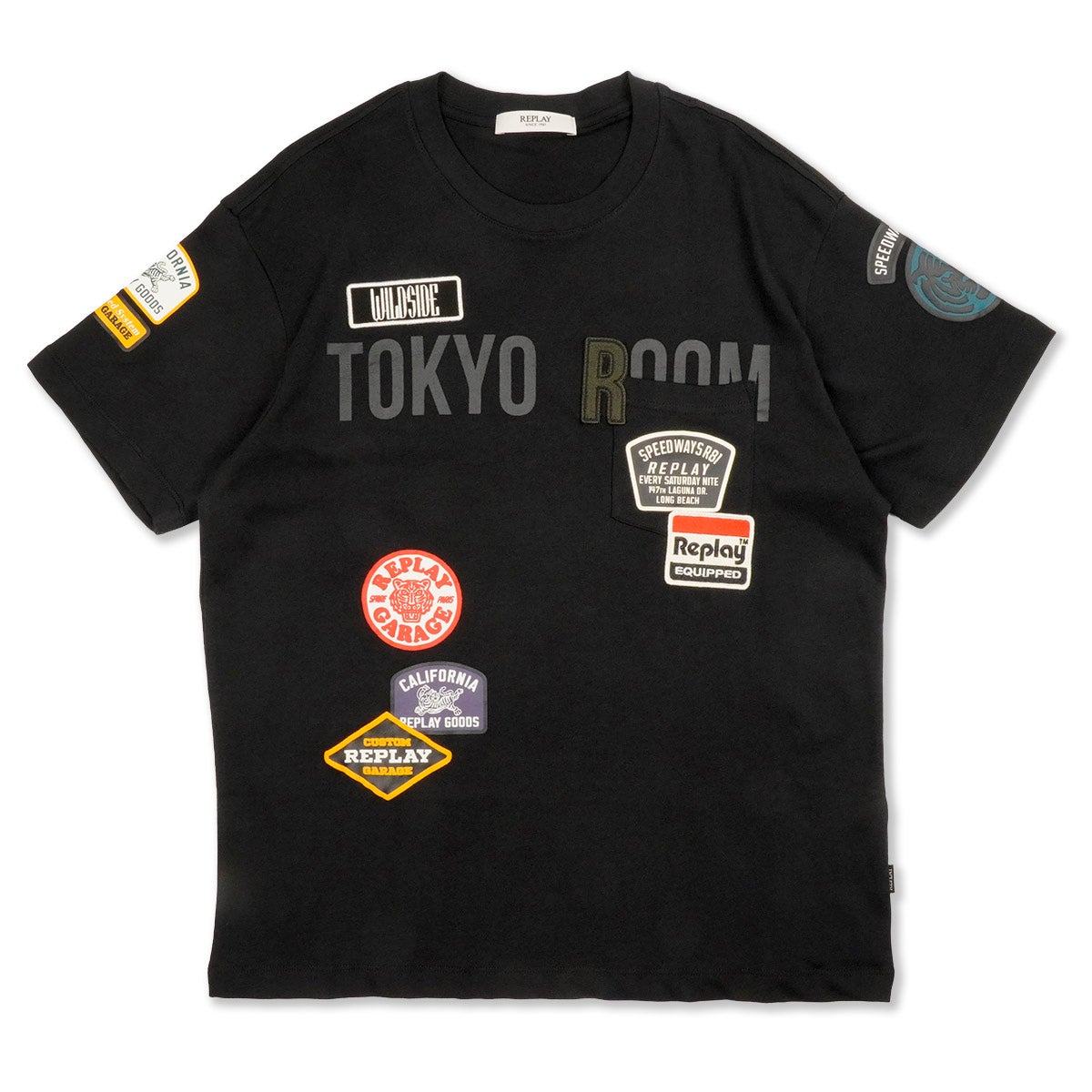 REPLAY｜レギュラーフィット トウキョウ ルーム Tシャツ｜Tシャツ｜ブラック