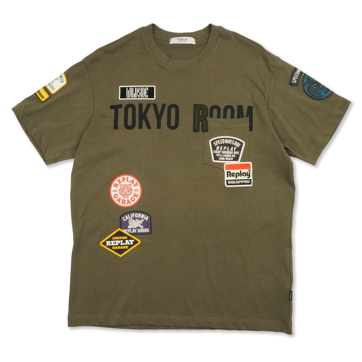REPLAY｜レギュラーフィット トウキョウ ルーム Tシャツ｜Tシャツ｜アイビーグリーン