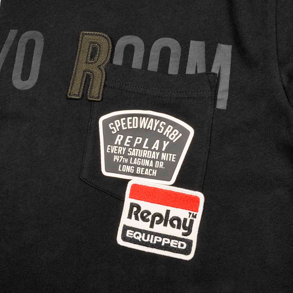 REPLAY｜レギュラーフィット トウキョウ ルーム Tシャツ｜Tシャツ｜ブラック
