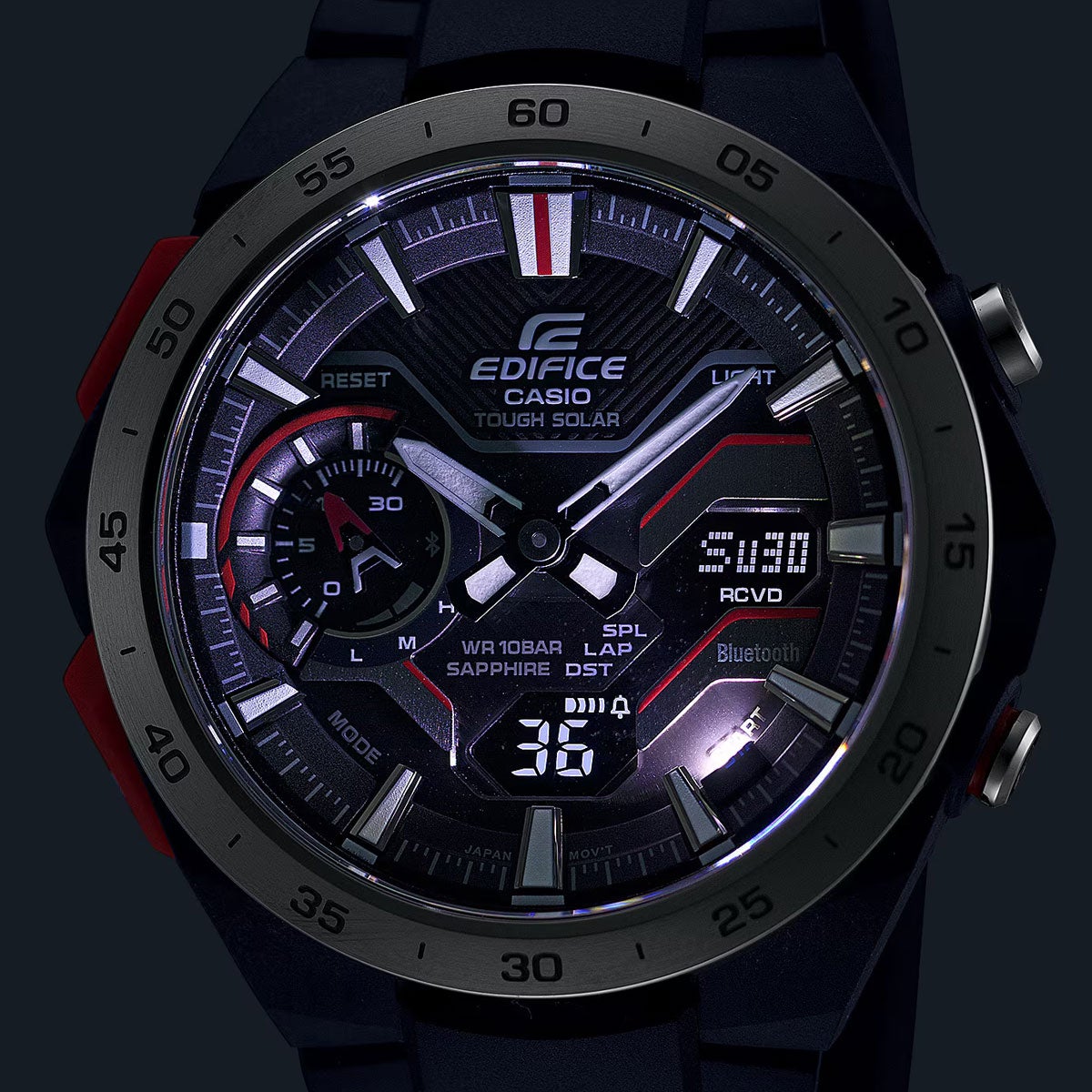 HRC｜EDIFICE WINDFLOW × Honda Racing eMS｜時計
