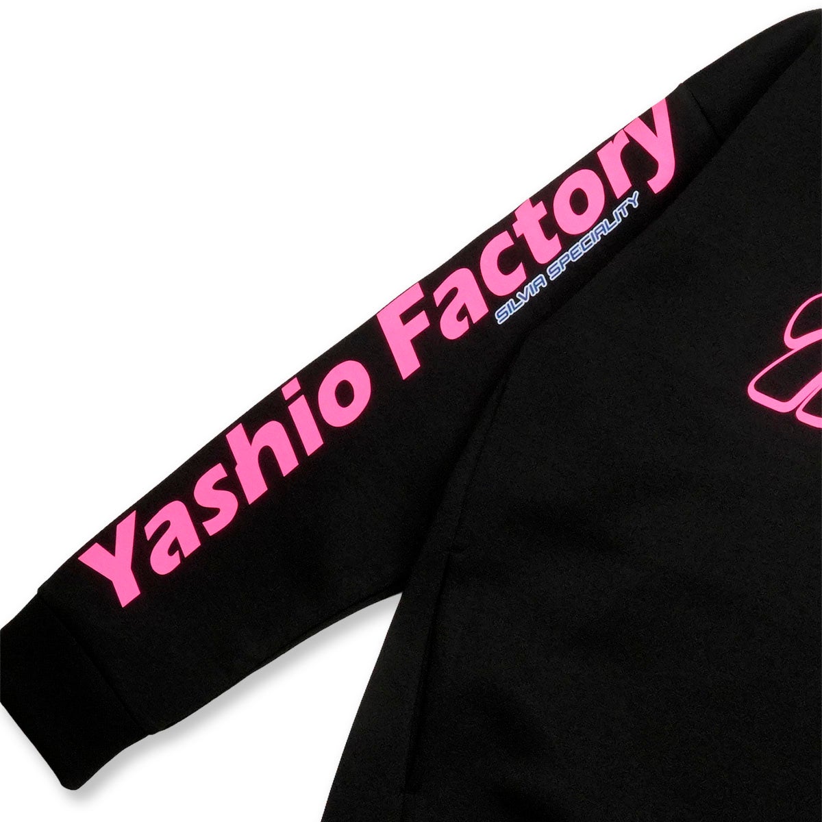 Yashio Factory｜2026 ネオンピンクフーディ ダンボールニット ver.｜フーディ｜ブラック
