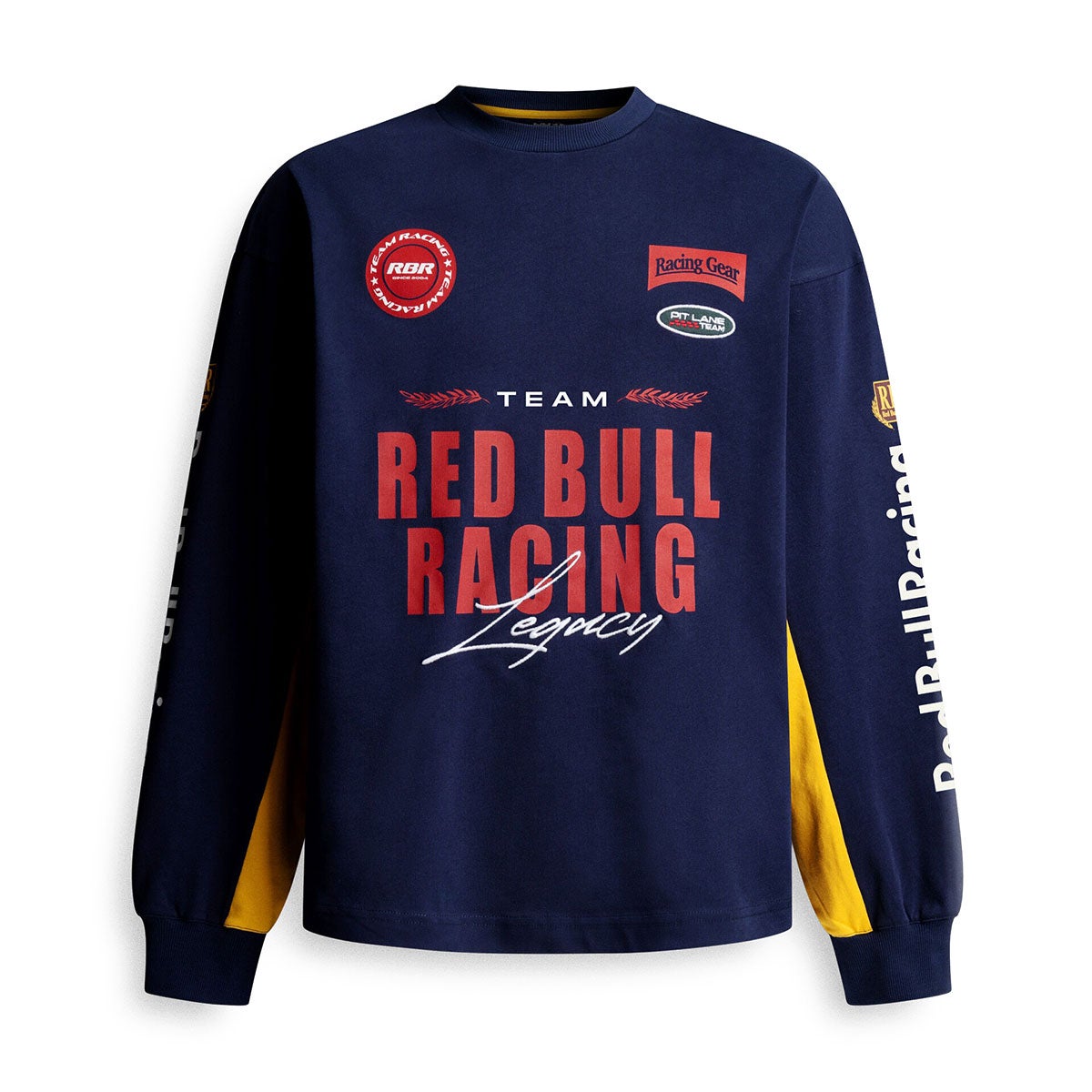 Pepe Jeans｜ぺぺ×レッドブル メンズ チーム L/S Tシャツ｜ロングスリーブ｜ネイビー