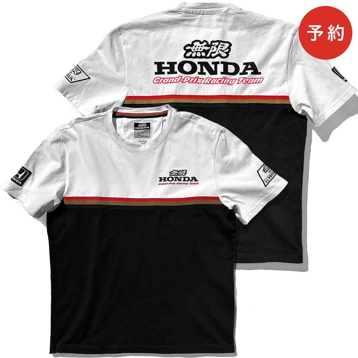 Honda Vintage Culture｜1996 無限ホンダ グランプリ レーシングチーム Tシャツ｜Tシャツ｜ブラック×ホワイト