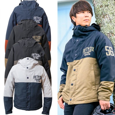 56design｜バイカラー ウォーム ジャケット｜アウター